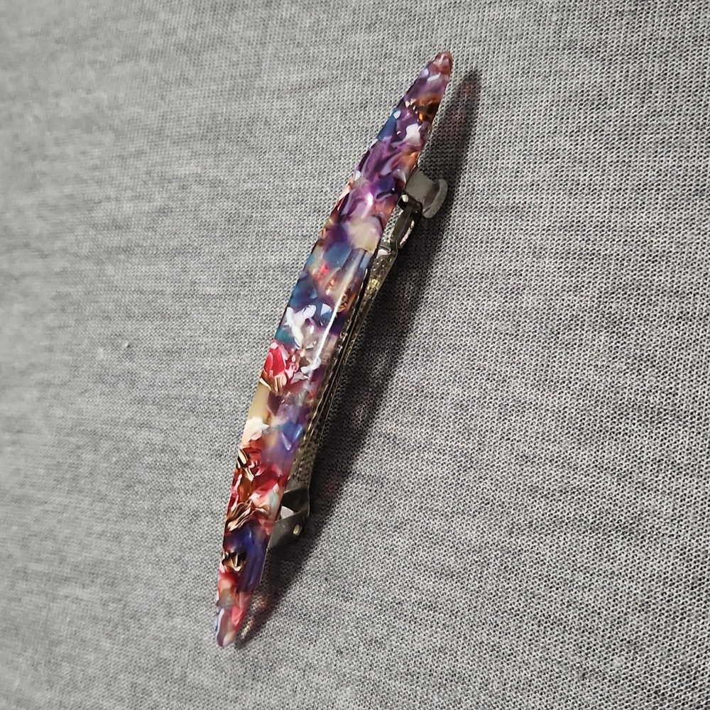 🔴 🆓️ FREE* Marble Hair Clip French Barrette Accessory Jewelry